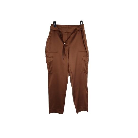 CHICO'S Slim Leg Belted Cargo Utility Ankle Pants Size US 10 - Picture 1 of 9